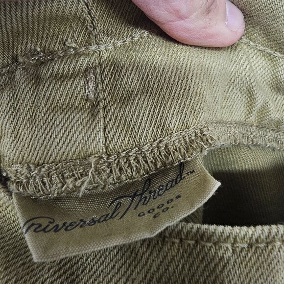 Universal Thread Olive Canvas Drawstring Pants Wide Leg Boho Comfy 36 - Picture 10 of 13